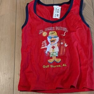 Jr. Beach Patrol Red Kids Tank Top